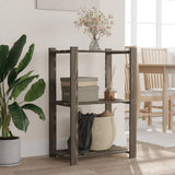 Vidaxx Lagerregal 3-lagig 60x38x90 cm massives Kiefernholz grau