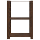Vidaxx Lagerregal 3-lagig 60x38x90 cm massives Kiefernholz braun