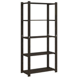 Vidaxx Lagerregal 5-lagig 80x38x170 cm massives Kiefernholz schwarz