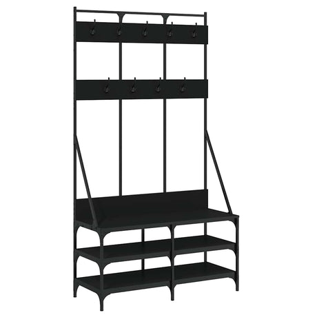 Vidaxx Kleiderständer mit Schuhablage 100x40x184 cm schwarz