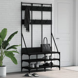 Vidaxx Kleiderständer mit Schuhablage 100x40x184 cm schwarz