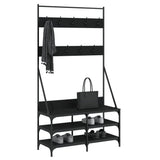 Vidaxx Kleiderständer mit Schuhablage 100x40x184 cm schwarz