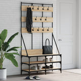 VidaXL Kleiderständer mit Schuhablage 100x40x184 cm Sonoma-Eiche-farbig