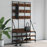 Vidaxx Kleiderständer mit Schuhablage 100x40x184 cm, Farbe Eiche braun
