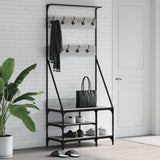 Vidaxl Clothing rack with shoe rack 80x40x184 cm gray Sonoma oak color