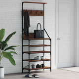 Vidaxx Kleiderständer mit Schuhregal 70x34x184 cm, Farbe Eiche braun