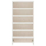 Armoire à chaussures vidaxl 52x30x104 cm en pin massif blanc