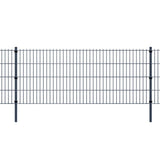 Vidaxl fence posts 20 st 150 cm galvanized steel gray