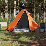 Vidaxl Dome tent 2-person waterproof gray and orange