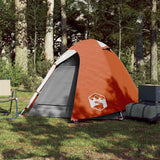 Vidaxl Dome Tent de 2 personas a prueba de agua y naranja