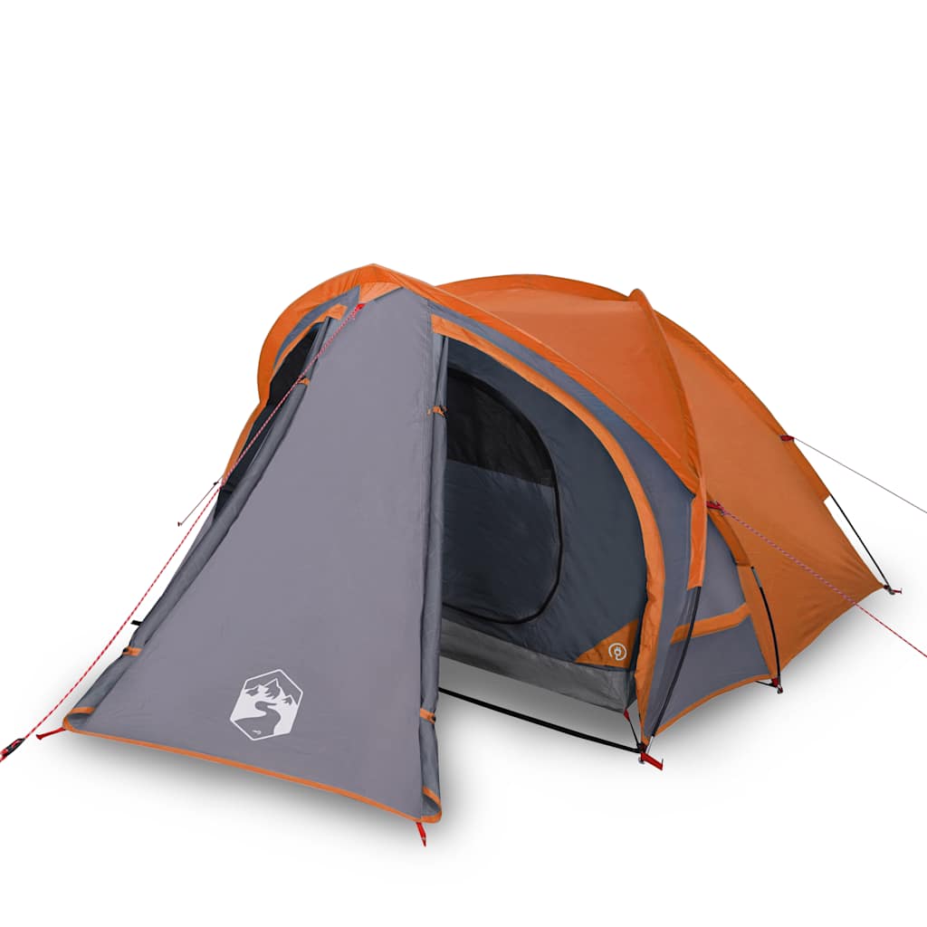 Vidaxl Dome tent 2-person waterproof gray and orange