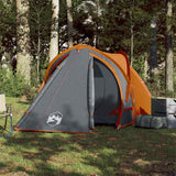 Vidaxl Dome Tent de 2 personas a prueba de agua y naranja