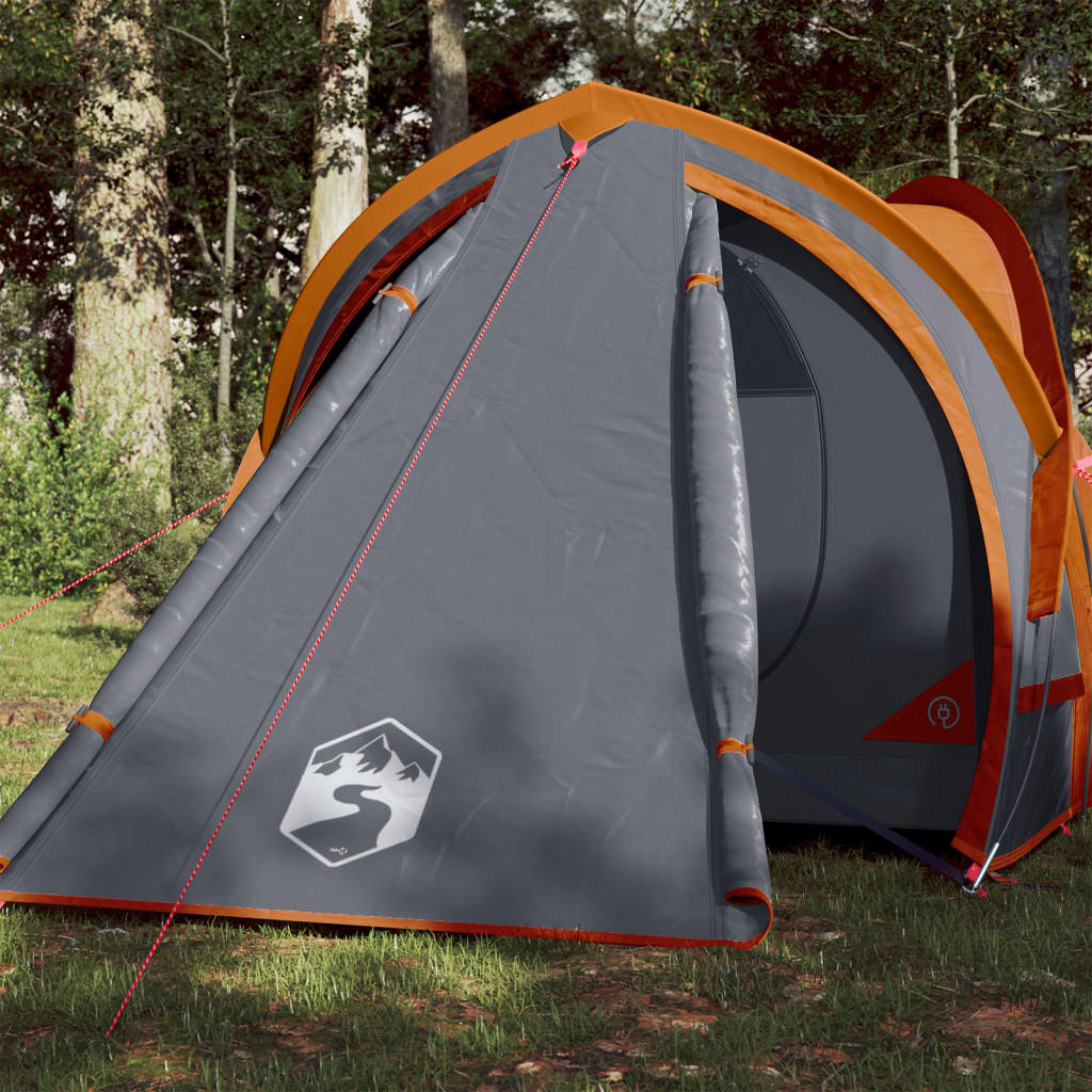 Vidaxl Dome Tent de 2 personas a prueba de agua y naranja