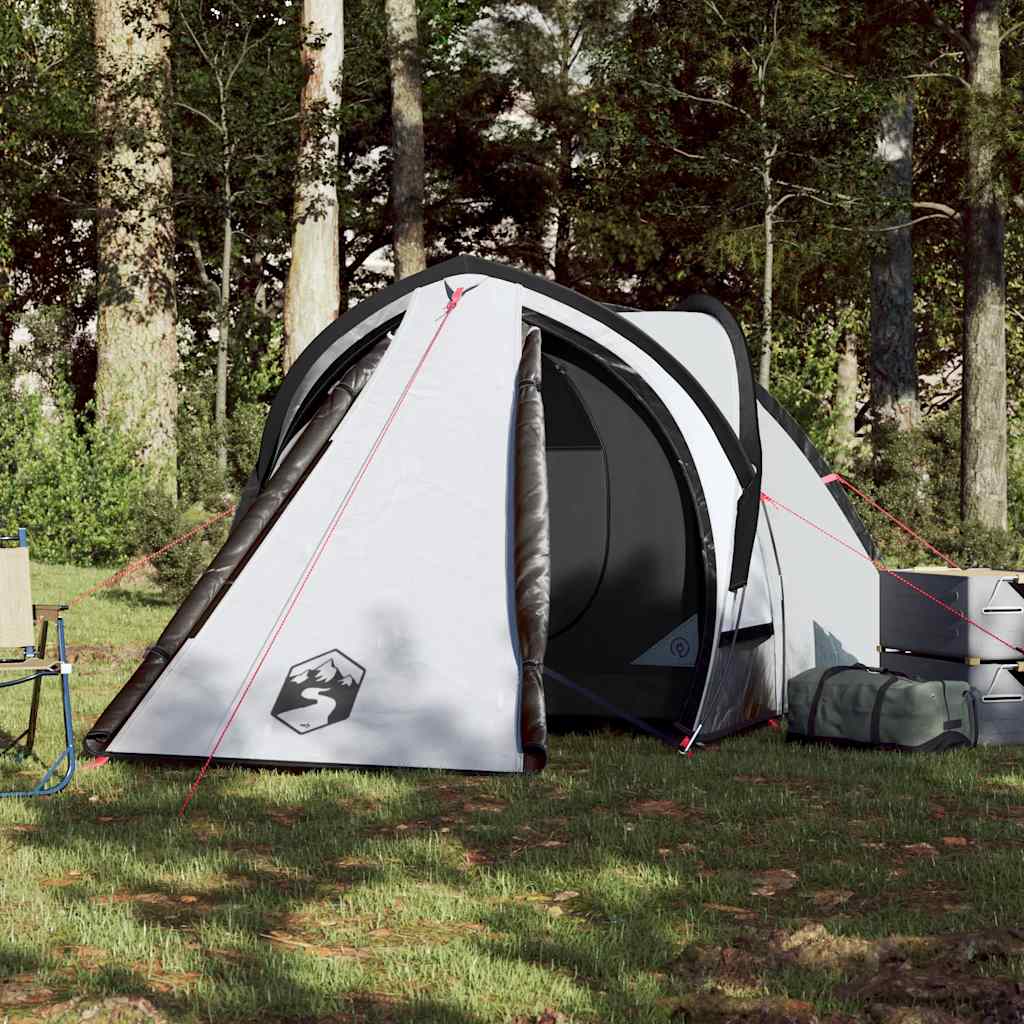 VidaXL Dome tent 2-person waterproofing fabric white