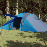 Vidaxl dome tente 6 personnes imperméables bleu