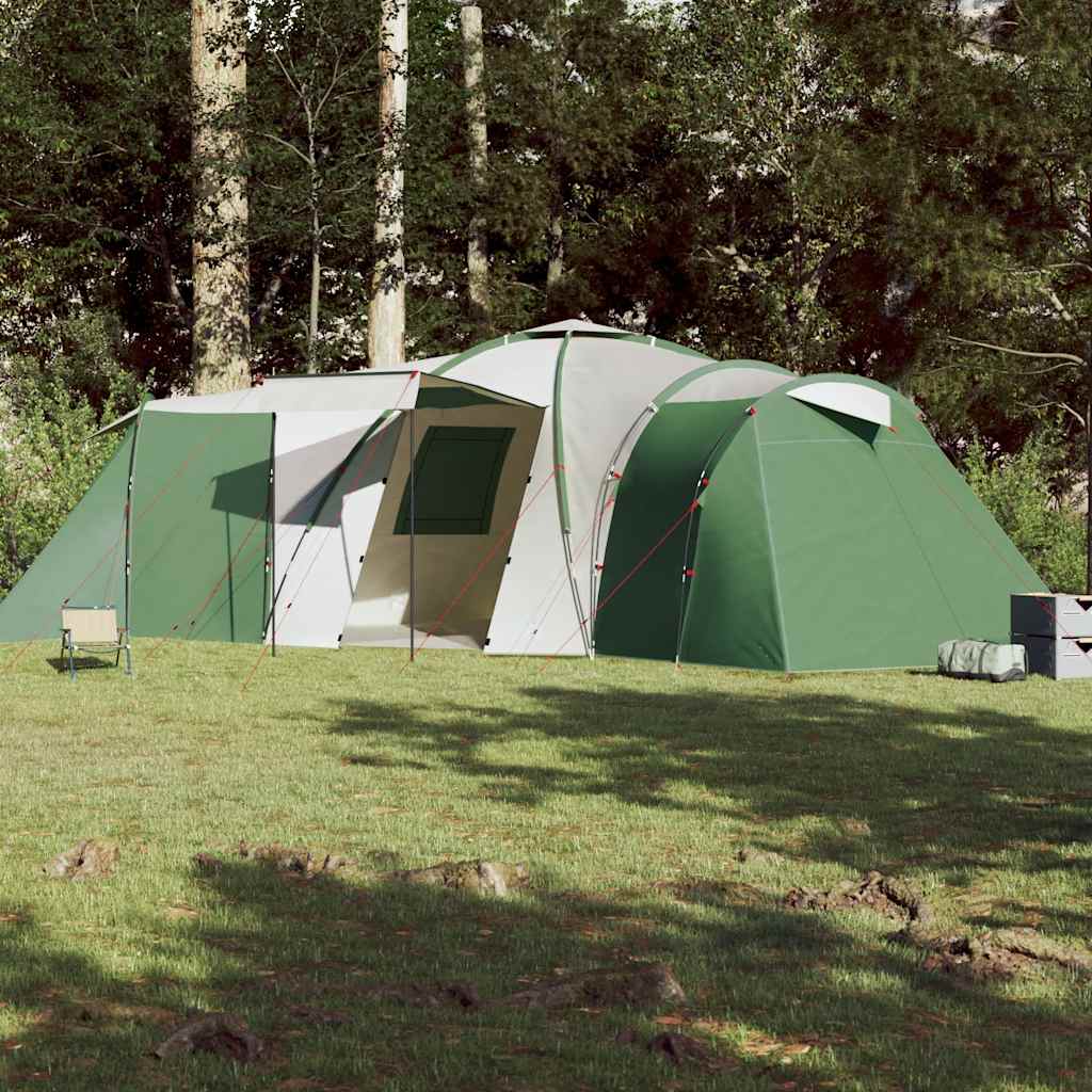 Vidaxl Dome-Tent 12 personnes étanche verte