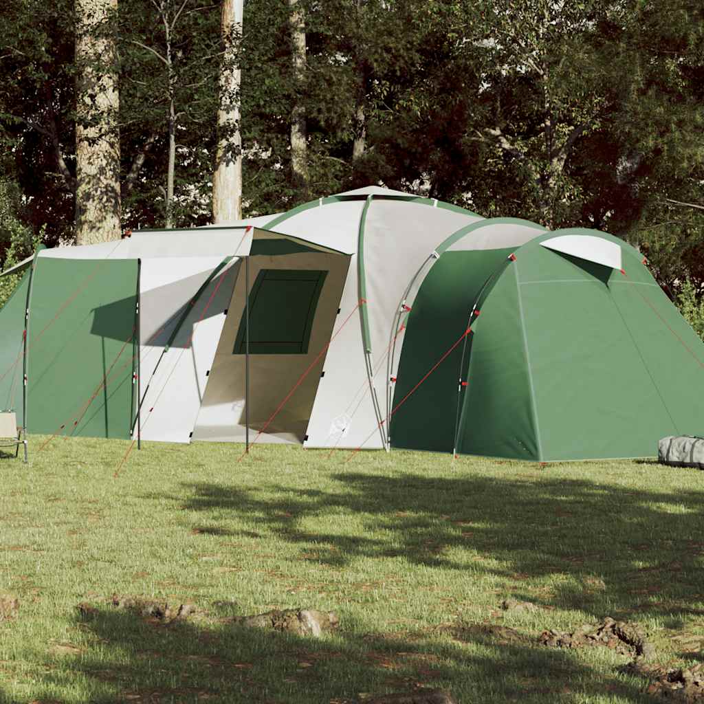 Vidaxl Dome-Tent 12 personnes étanche verte