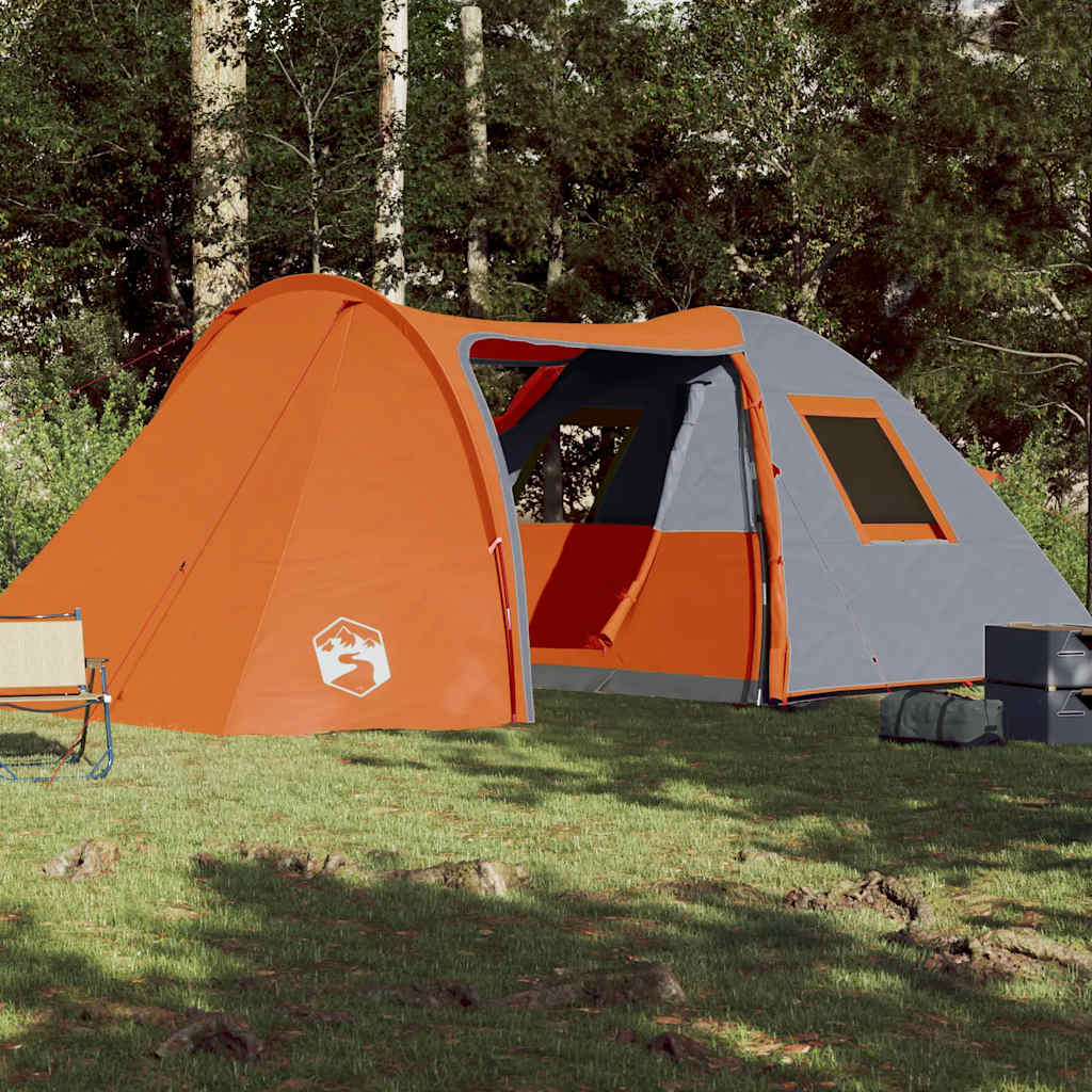 VidaXL Kuppelzelt 6-Personen wasserdicht orange