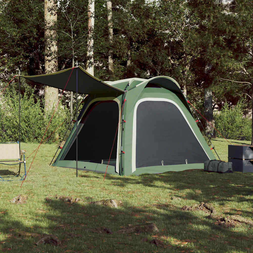 Vidaxl Tent 4-person Waterproof Fast Disconnecting Green