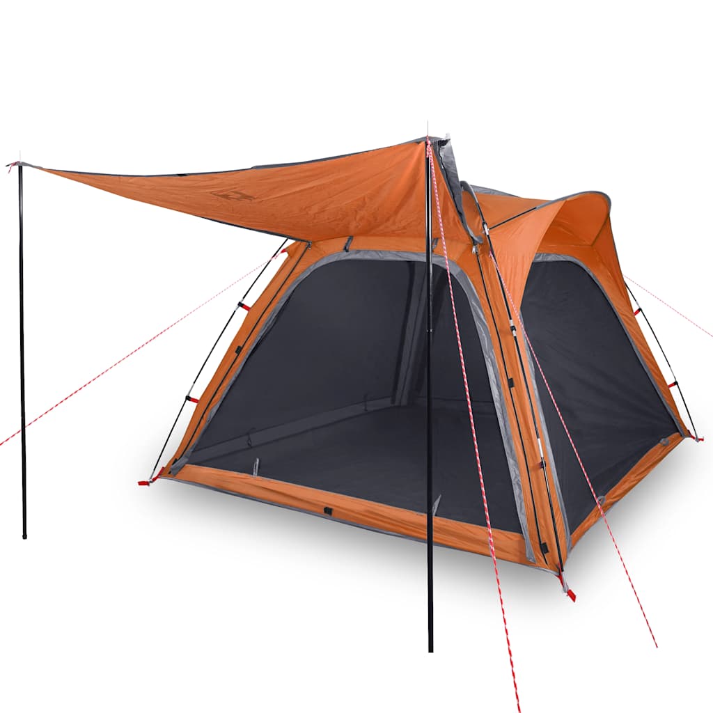 VidaXL Tent 4-person waterproof Fast release gray and orange