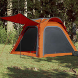 VidaXL Tent 4-person waterproof Fast release gray and orange