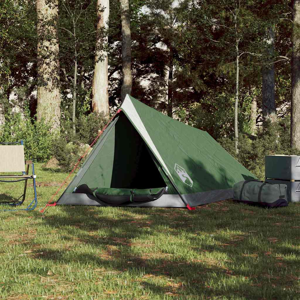 Vidaxl Tenda per 2 persone impermeabile verde