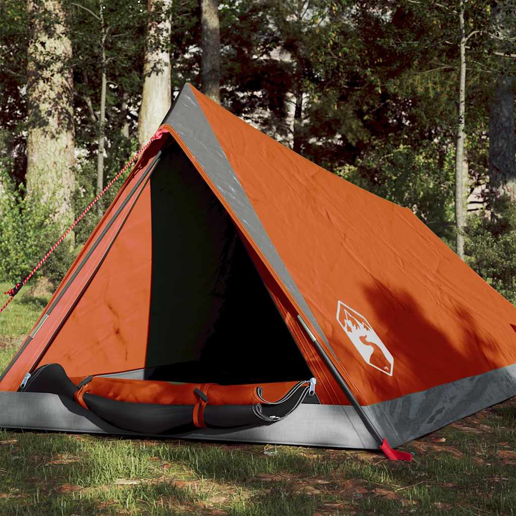 Vidaxl Tent 2-person waterproof gray and orange