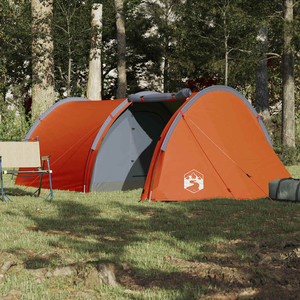 Vidaxl tunneltent 4-persoons waterdicht oranje