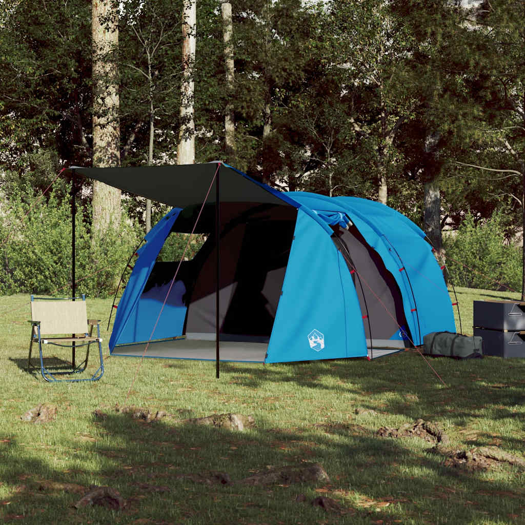 Vidaxl Tunnel tent 4-person waterproof blue