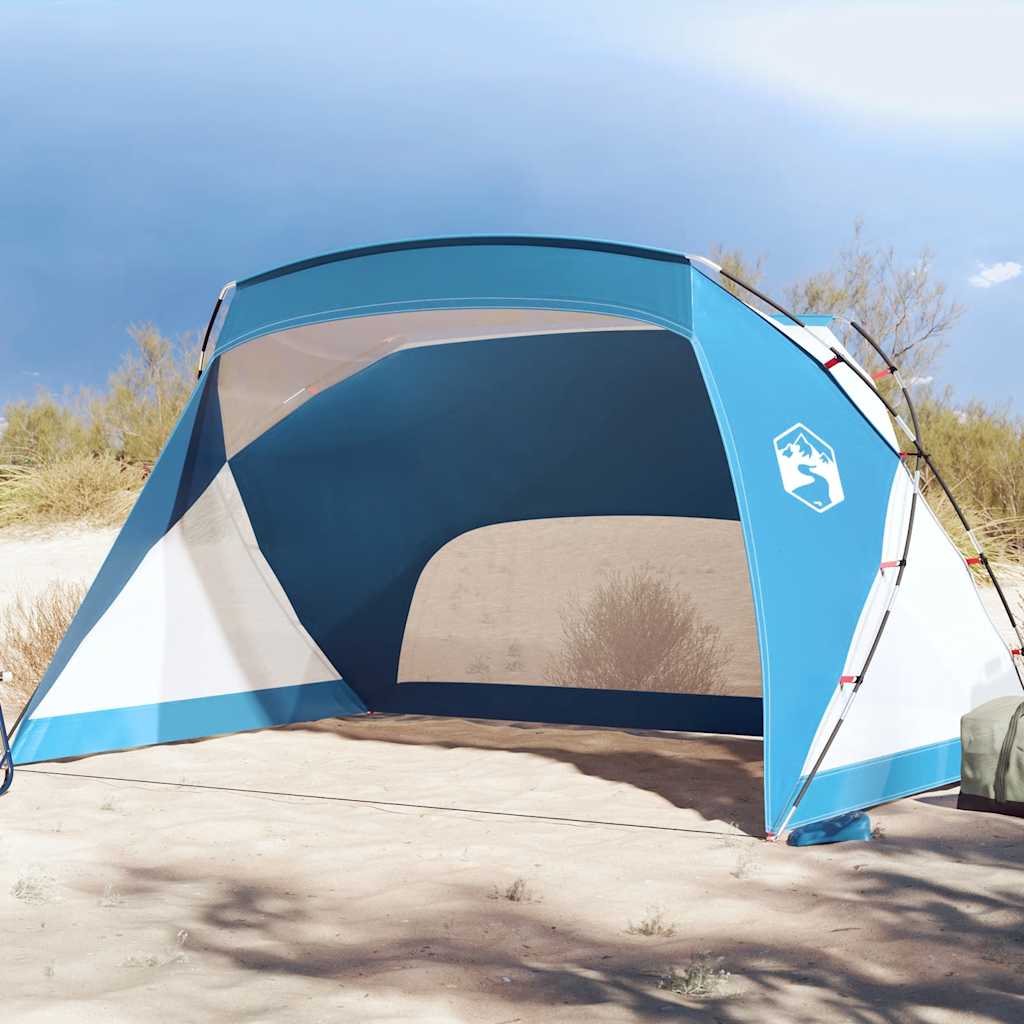 Vidaxl Beach Tent 274x178x170 148 cm 185t poliestere azzurro blu