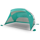 Vidaxl Beach Tent 274x178x170 148 cm 185t poliestere verde mare