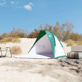 Vidaxl Beach Tent 268x223x125 cm 185t poliestere verde mare