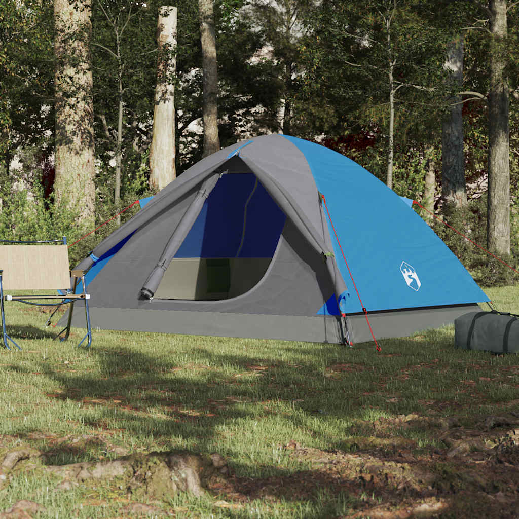 Vidaxl Dome Tenda 3 persone Blu impermeabile