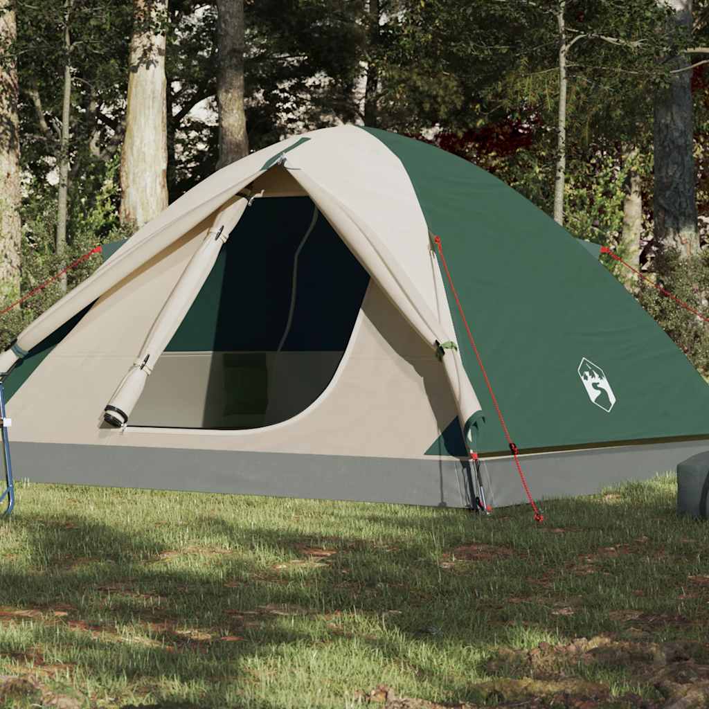 Vidaxl Dome Tenda a 6 persone impermeabile verde