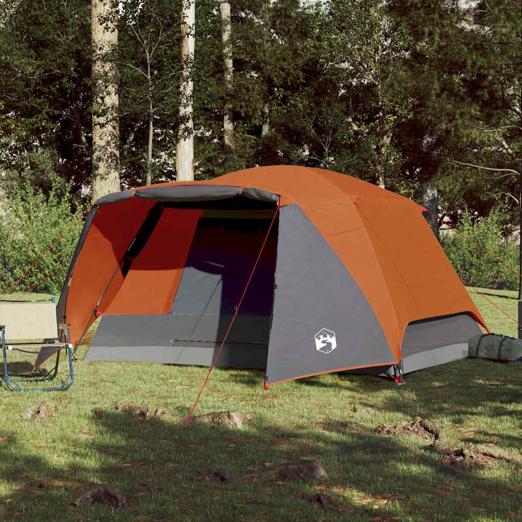 Tenda Vidaxl con tenda da sole arancione impermeabile