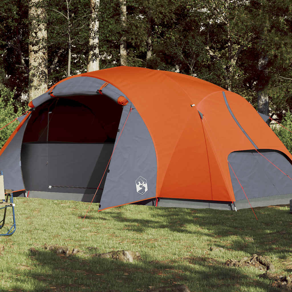 VidaXL Familienzelt Crossvent 8-Personen wasserdicht orange