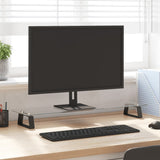 Vidaxx Monitorständer 80x20x8 cm gehärtetes Glas und Metall schwarz