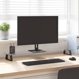 VidaXL Monitor standard 100x20x8 cm Terminated glass and metal black