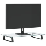 VidaXL monitor standard 60x35x8 cm hardened glass and metal black