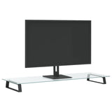 VidaXL Monitor standard 100x35x8 cm Terminated glass and metal black