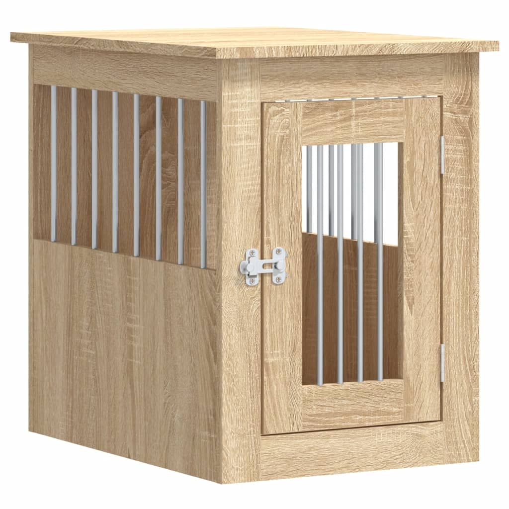 Vidaxl hondenbench 45x62x59 cm bewerkt hout sonoma eikenkleurig