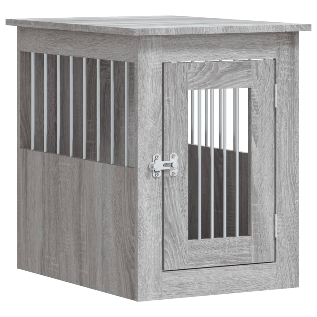 Vidaxxl Hundebox 45x62x59 cm, Holzwerkstoff, Sonomagrau