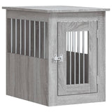 Vidaxxl Hundebox 45x62x59 cm, Holzwerkstoff, Sonomagrau