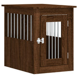Vidaxxl-Hundebox, 45 x 62 x 59 cm, Holzwerkstoff, braune Eichenfarbe