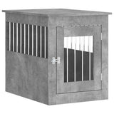 Vidaxxl Hundebox 55x75x65 cm Holzwerkstoff Betongrau