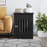 Vidaxl Hundebox 55 x 80 x 68 cm verarbeitetes Holz schwarz