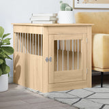 Vidaxl hondenbench 64,5x80x71 cm bewerkt hout sonoma eikenkleurig