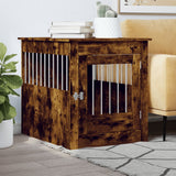 Vidaxxl Hundebox 64,5x80x71 cm verarbeitetes Holz, geräucherte Eiche
