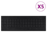 Vidaxl Staps mats 5 st 25x75 cm Gummi