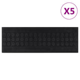 Vidaxl -Treppenmatten 5 ST 25x75 cm Gummi